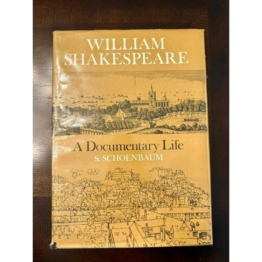 William Shakespeare Documentary Life Schoenbaum 1975 HC Oxford DJ Illustrated